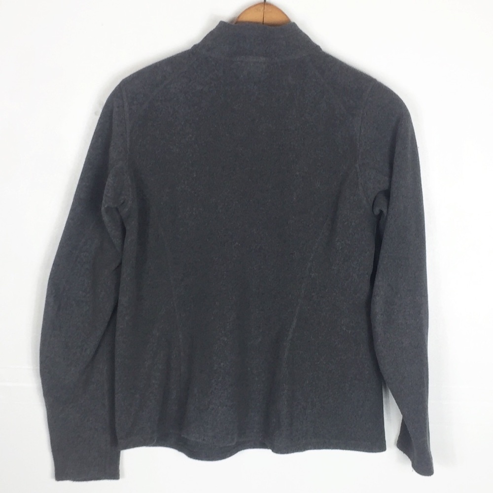 The North Face Gray Fuzzy Fleece Zip Pullover - Picture 2 of 6